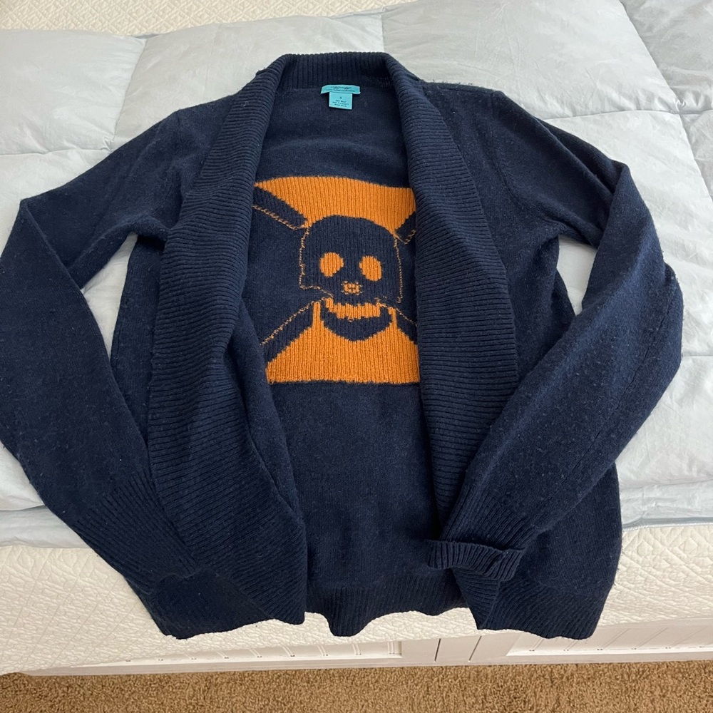 Two Bees Cashmere skull cardigan